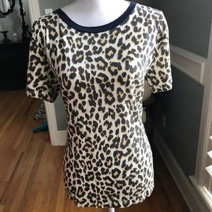 Leopard J Crew T-shirt